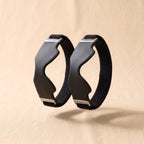 Sangles de genou Gambadine noires, la paire